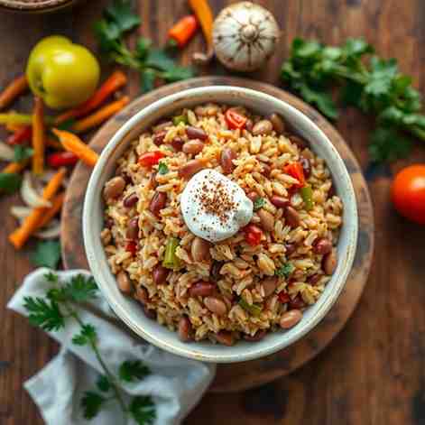 Hearty Kurdish Rice & Beans Recipe - Easy Vegan Dinner